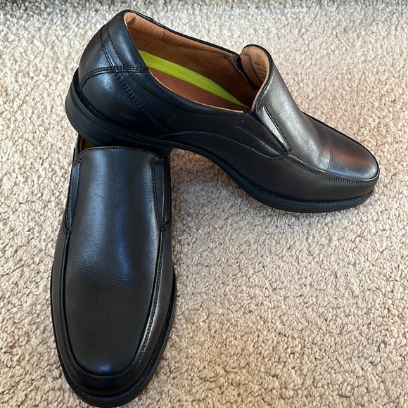 Florsheim ortholite mens SZ 8D black leather loafers. main image 6